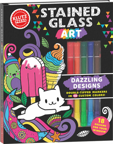 Stained Glass Art: Dazzling Designs (Klutz Activity Book)