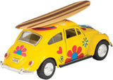 Die-cast 1967 Beetle with Surfboard (sold indivdually)