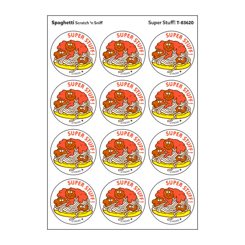 Scratch 'n Sniff Super Stuff Spaghetti Stickers