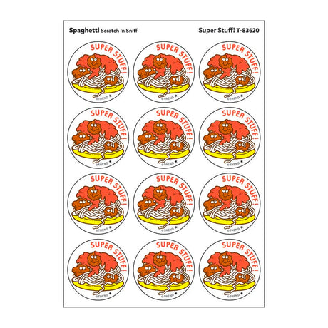 Scratch 'n Sniff Super Stuff Spaghetti Stickers