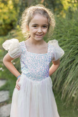 Rainbow Sherbert Sparkle Dress, Size 5/6