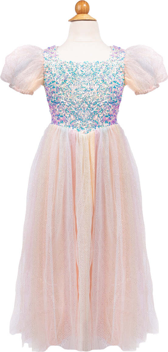 Rainbow Sherbert Sparkle Dress, Size 5/6