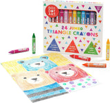 24 Jumbo Triangle Crayons