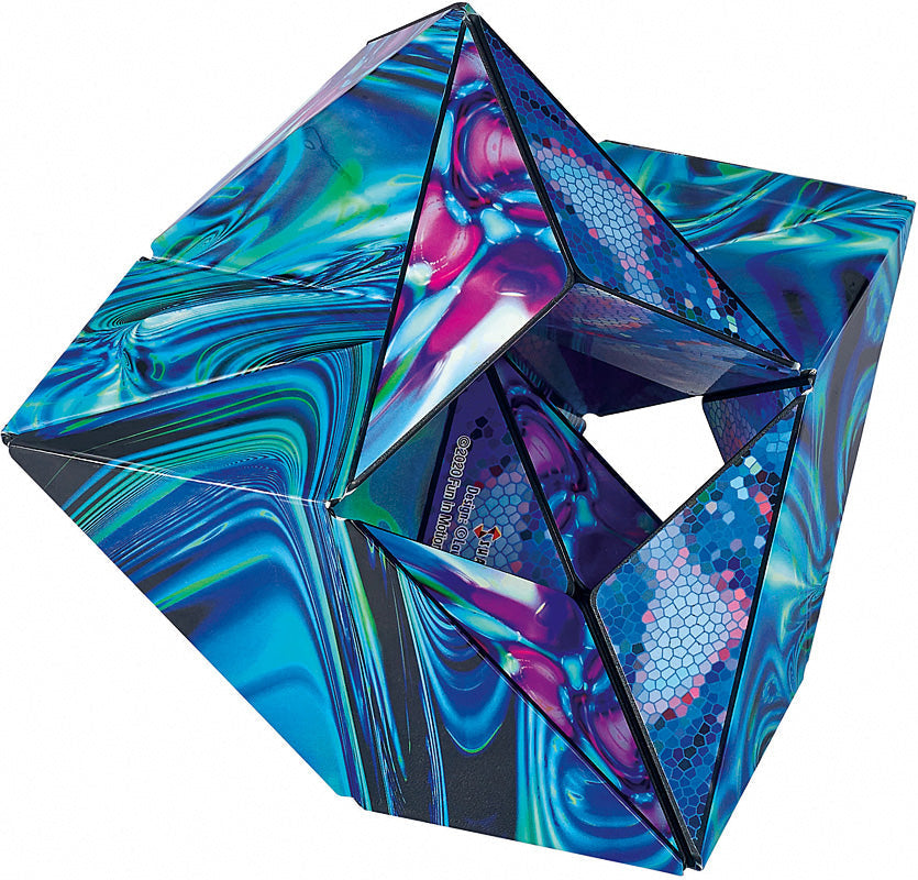 4個SHASHIBO形状変形ボックス Earth &Mystic Ocean Shashibo - The Shape Shifting Box - Artist Series: Mystic Ocean