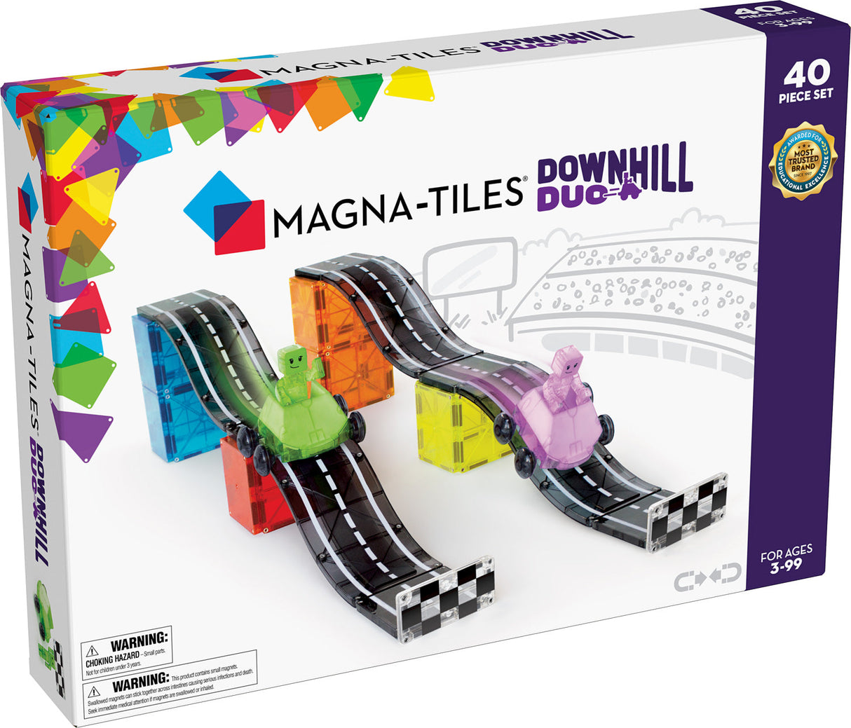 Magna-Tiles® Downhill Duo 40 Piece Set