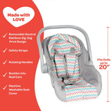 Adora Zig Zag Rainbow Doll Car Seat