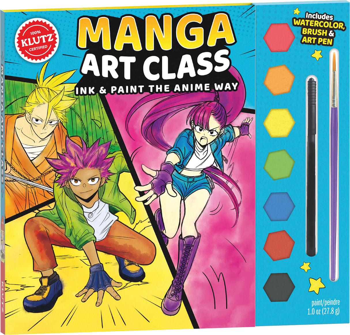 Klutz Manga Art Class Ink & Paint The Anime Way