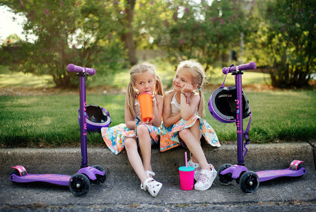 Maxi Deluxe LED Purple Scooter