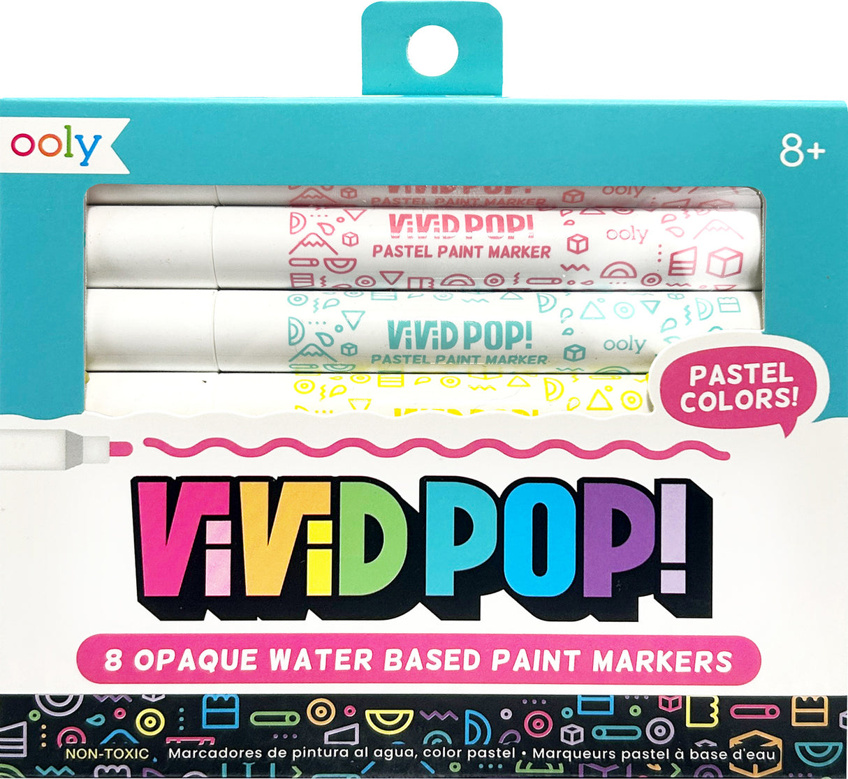 Vivid Pop! Water Based Paint Markers - Pastel