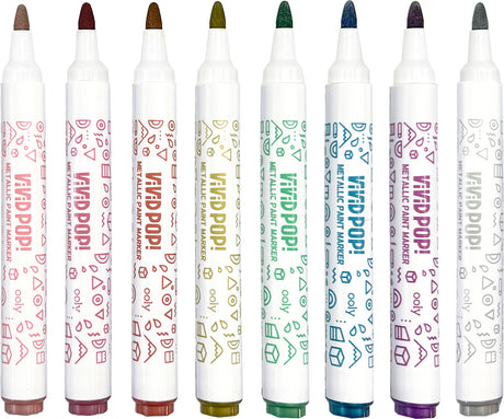 Vivid Pop! Water Based Paint Markers - Metallic