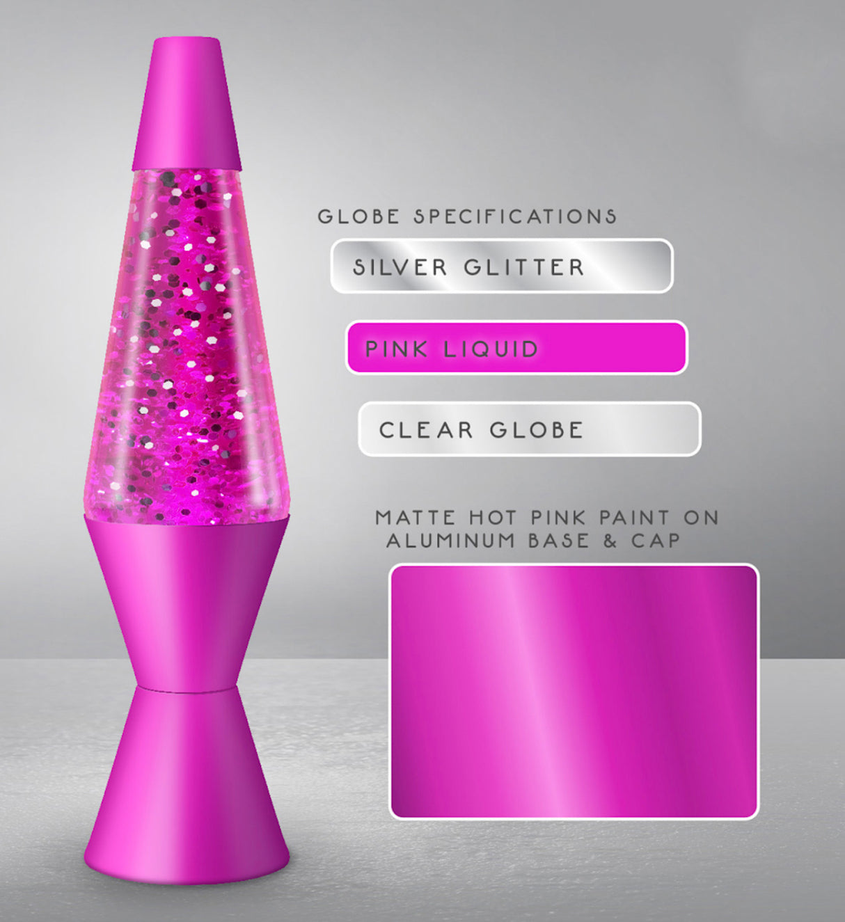 Pink Sparkle Lava Lamp