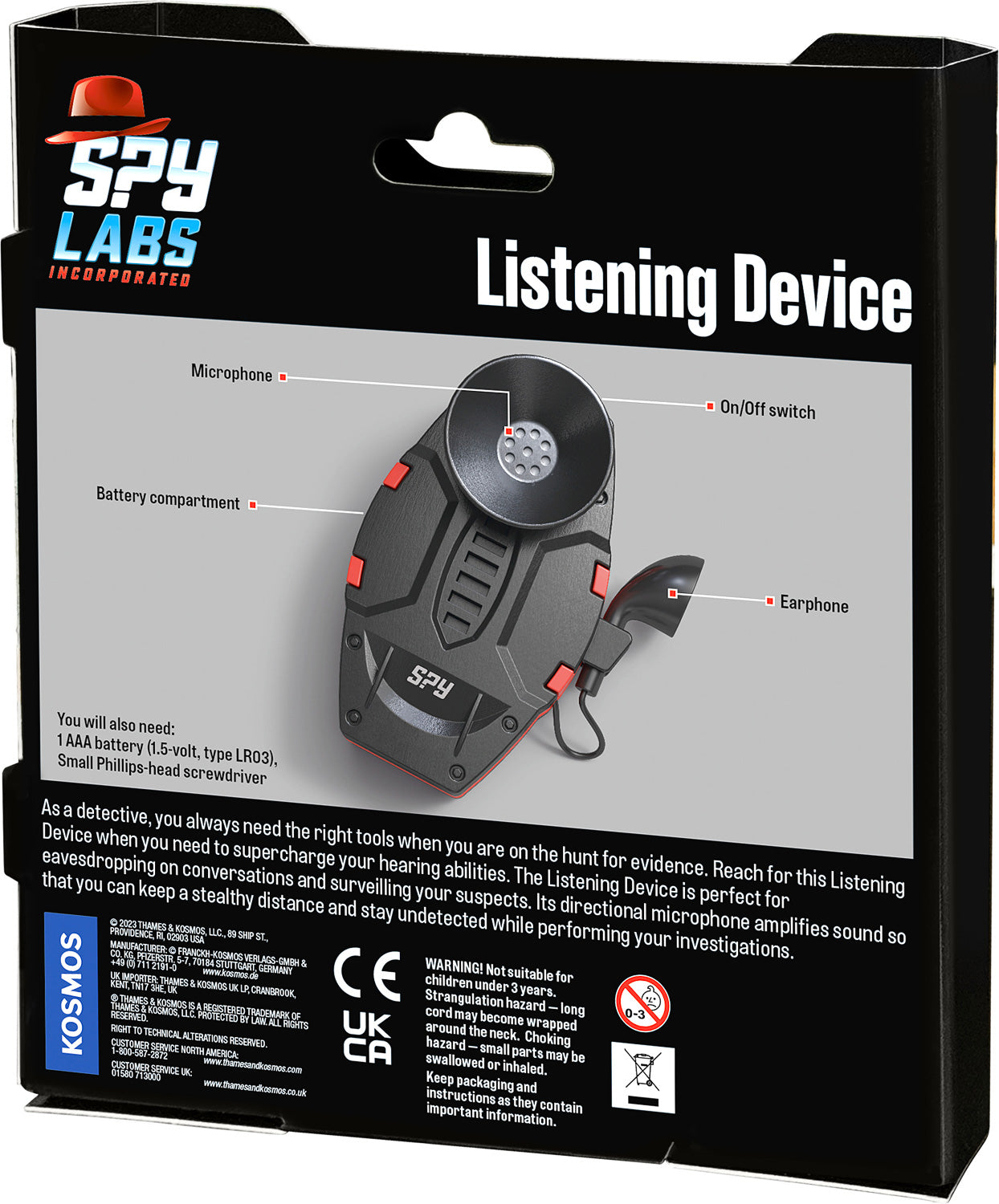 Spy Labs Listening Device – Fun Stuff Toys