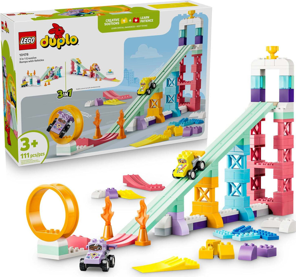 DUPLO 3 in 1 Creative Ramps with Vehicles