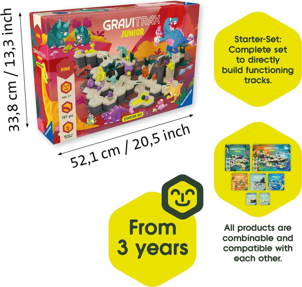 GraviTrax Junior Dino 197 pc Starter Set