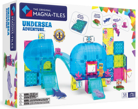 MAGNA-TILES Undersea Adventure 58-Piece Set