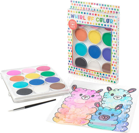 Whirl of Color Jumbo Watercolor Cakes