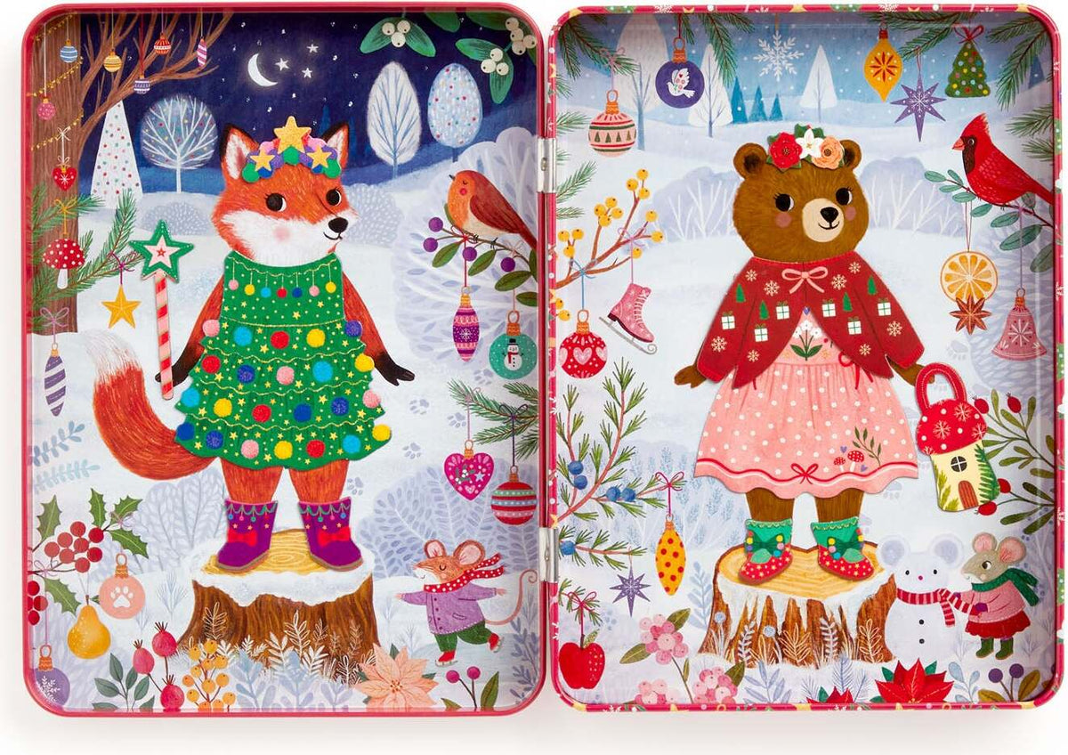 Mudpuppy Merry Woodland Magnetic Dress-Up Set