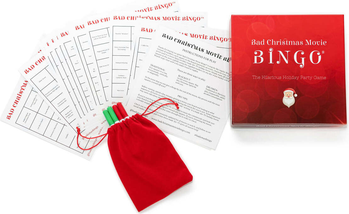 Bad Christmas Movie Bingo Party Game
