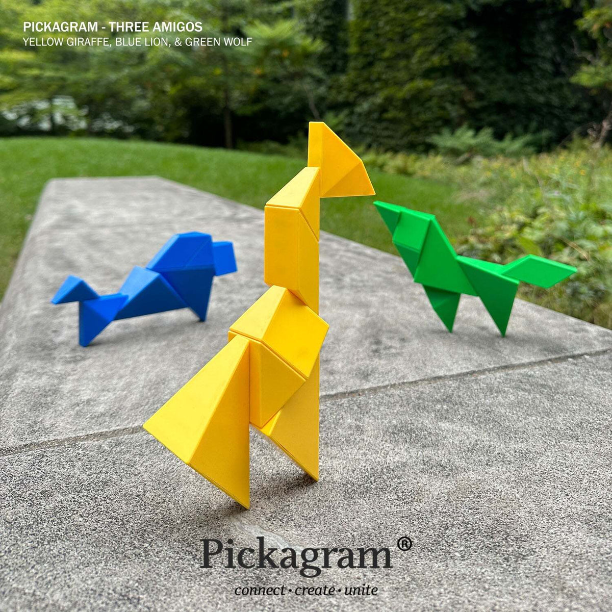 Pickagram Magnetic 3D Art Tangram Puzzle