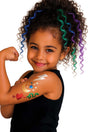 Metallic Tattoo Flair 10 Tattoo Markers + 12 Stencils