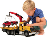 Bruder MACK Granite Tow Truck with Roadster