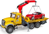 Bruder MACK Granite Tow Truck with Roadster