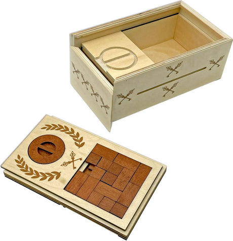 True Genius Roman Lock Box Puzzle Gift Box