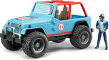 Bruder Jeep Cross Country Racer w/ Driver - Blue