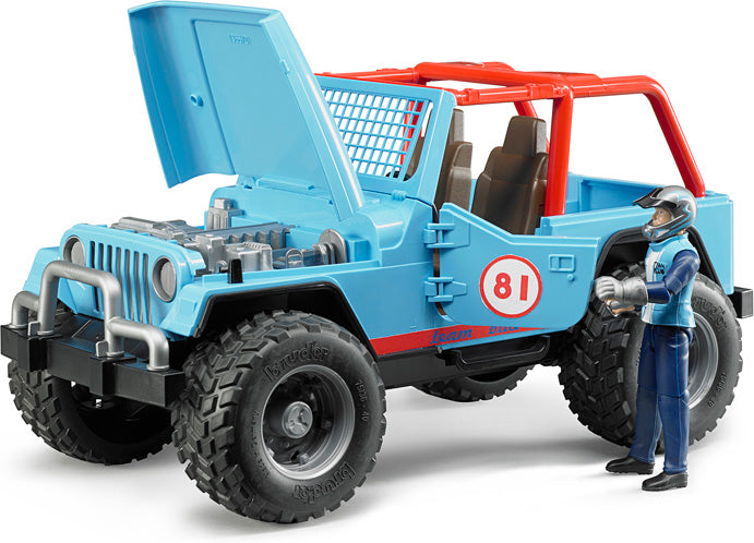 Jeep Cross Country Racer w/ Driver - Blue – Fun Stuff Toys