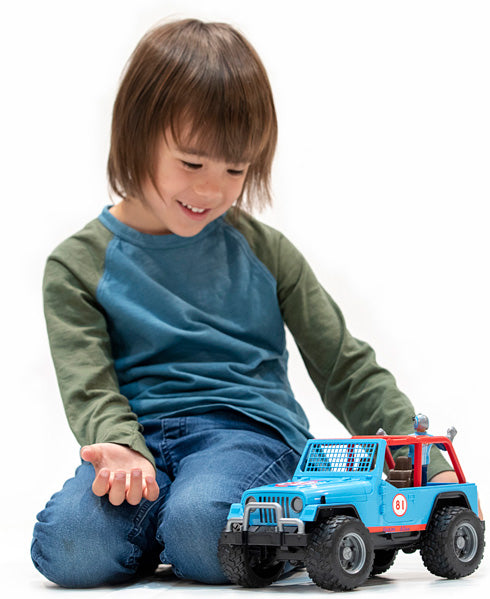 Jeep Cross Country Racer w/ Driver - Blue – Fun Stuff Toys