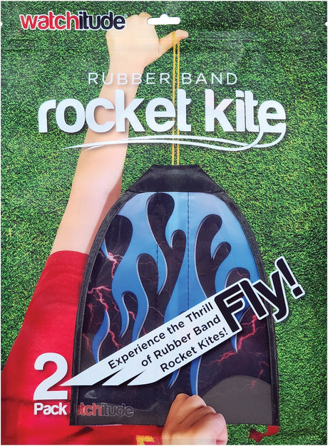 Rubber Band Rocket Kite - 2 pk