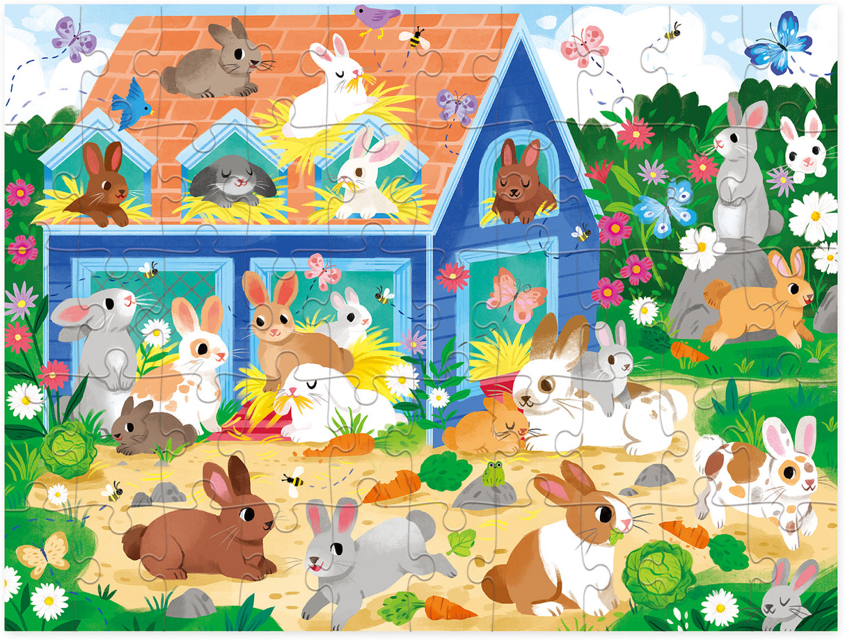 50 pc Bunny House Puzzle