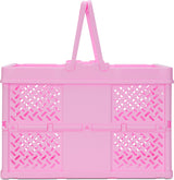 Pink Foldable Storage Crate Large