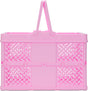 Pink Foldable Storage Crate Large