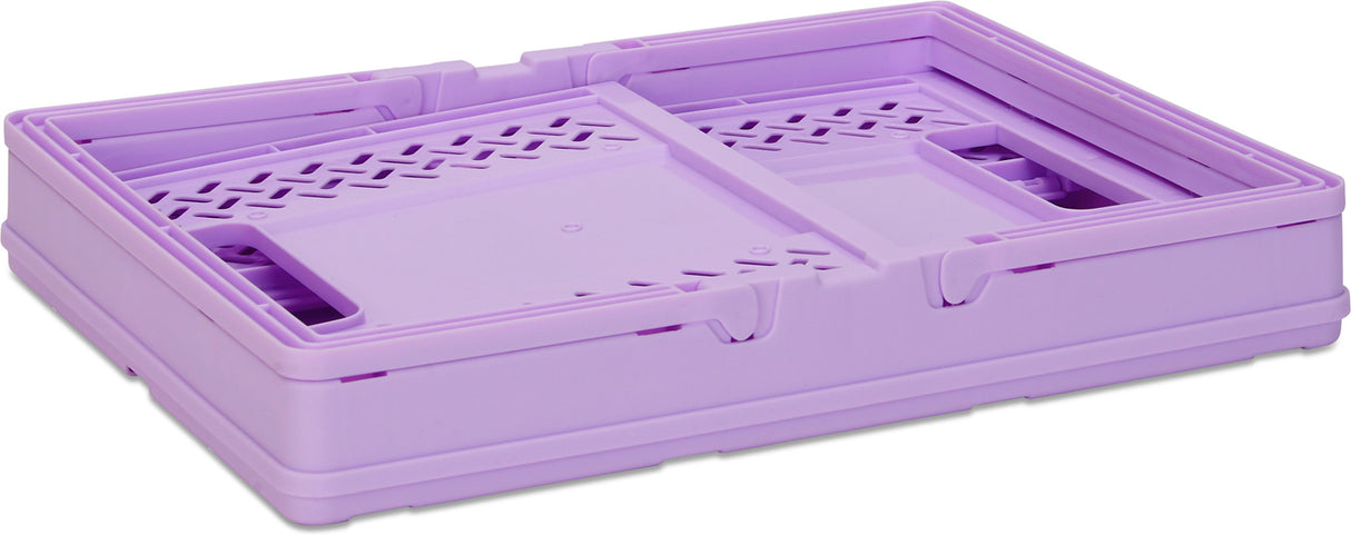 Purple Foldable Storage Crate Large