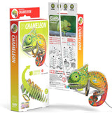 Eugy Chameleon 3D Cardboard Model Kit