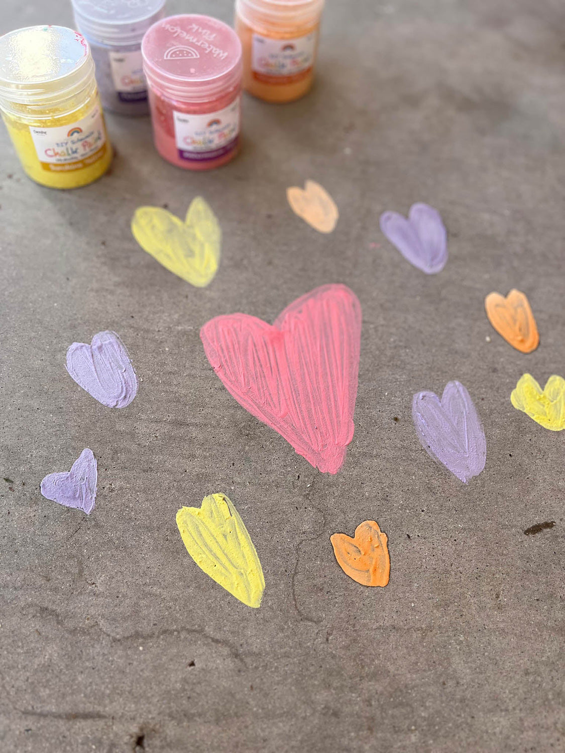 DIY Sidewalk Chalk Paint Set