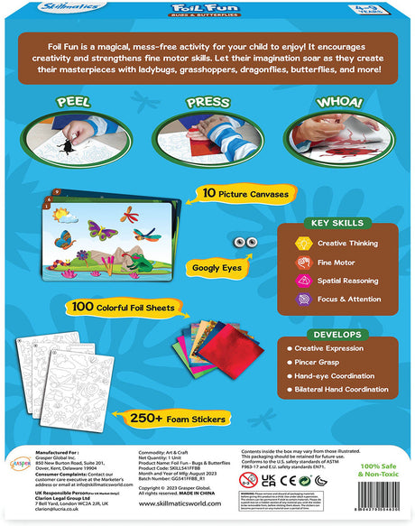 Peel & Press Foil Fun - Bugs & Butterflies