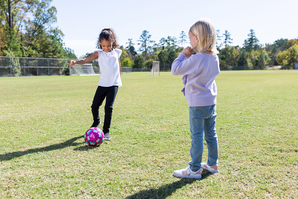 Glitter Soccer Ball Size 3, 7" - Butterfly