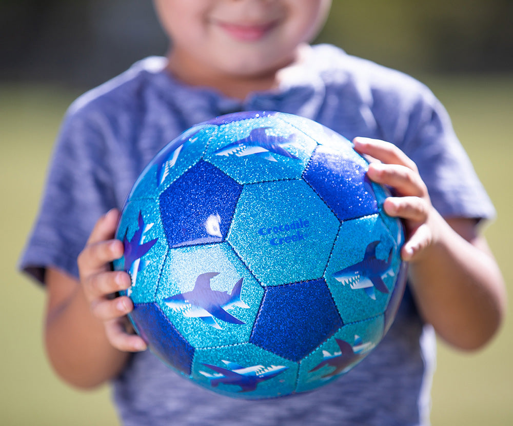 Glitter Soccer Ball Size 3, 7" - Shark City