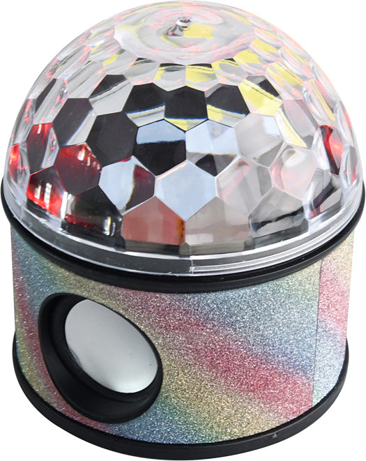 LED Fun Light Speaker - Rainbow Glitter