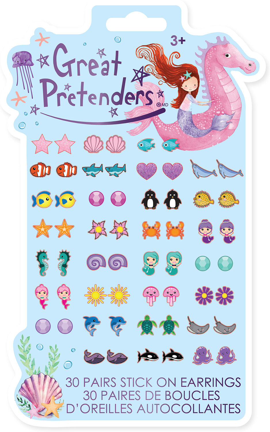 Great Pretenders Mermaid Sticker Earrings