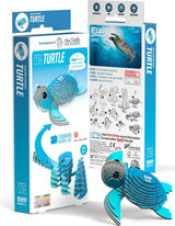 Eugy Sea Turtle 3D Cardboard Model Kit