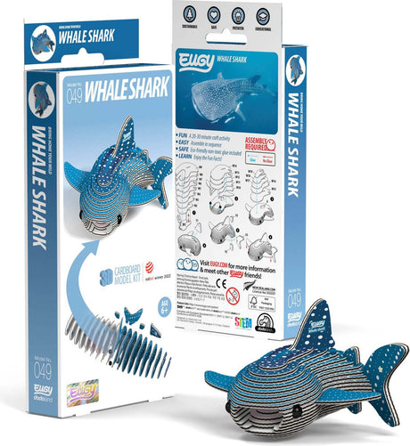 Eugy Whale Shark 3D Cardboard Model Kit