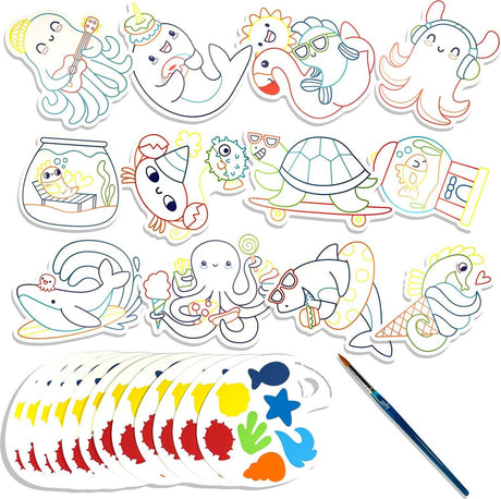 Playful Painters Easy Watercolor Painting - Ocean Fun