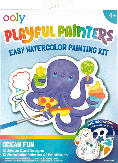 Playful Painters Easy Watercolor Painting - Ocean Fun