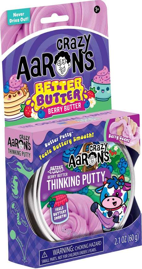 Crazy Aaron's Better Butter Berry Butter Scented Thinking Putty
