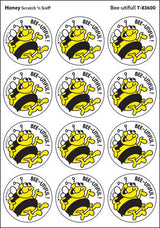 Bee-utiful! - Honey scent Retro Stinky Stickers® (24 ct.)