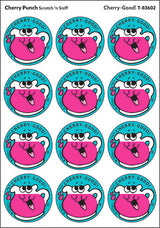 Cherry-Good! - Cherry Punch scent Retro Stinky Stickers® (24 ct.)