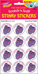 Grape Going! - Grape Jelly scent Retro Stinky Stickers® (24 ct.)